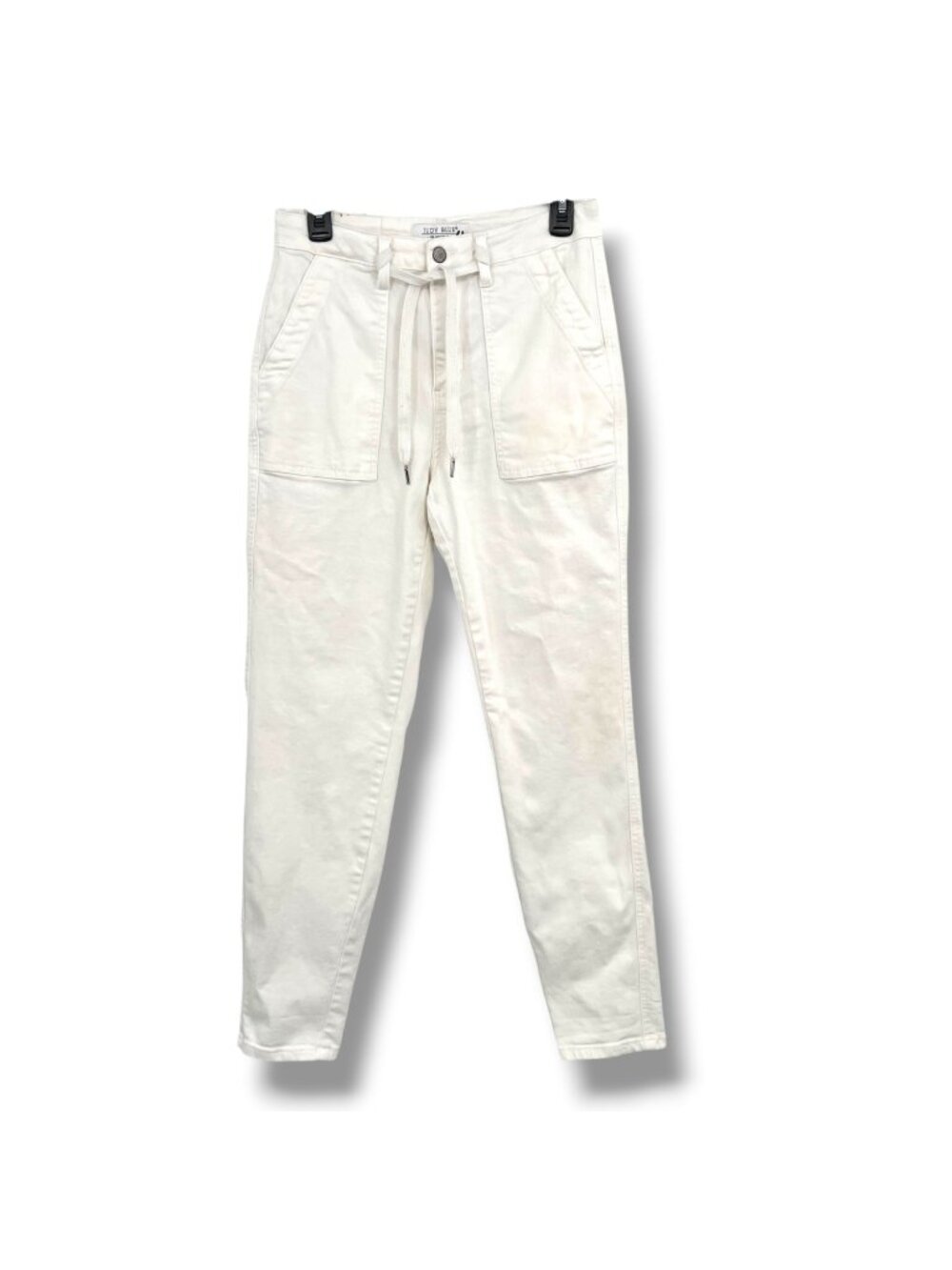Judy Blue White High-Waisted Tie-Front Drawstring Jeans Size 27
